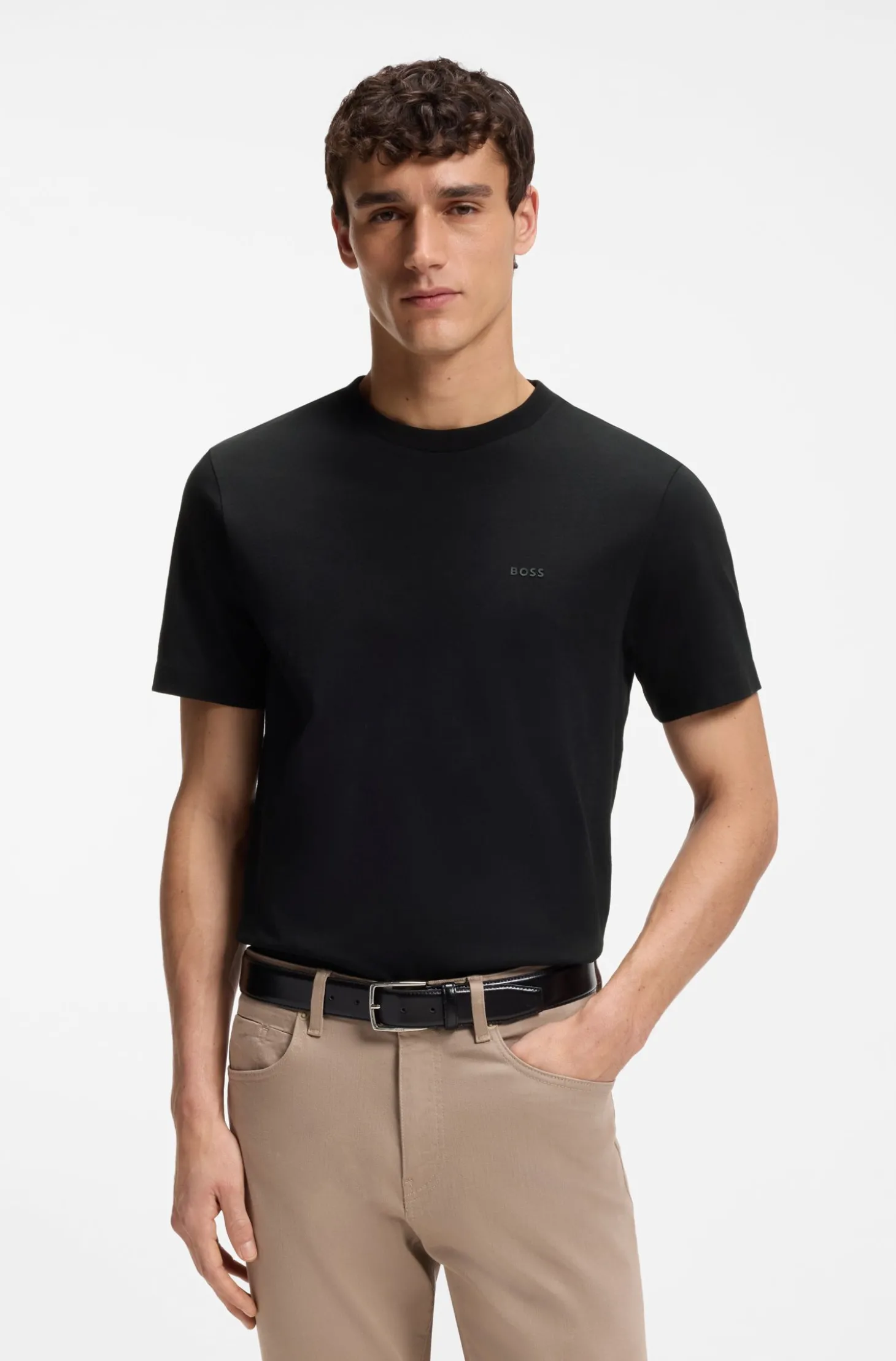 T-Shirt aus Baumwoll-Jersey mit Logo-Detail