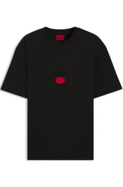 T-Shirt aus Baumwoll-Jersey mit Wachsstempel-Logo