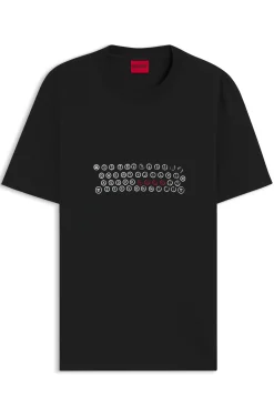 T-Shirt aus Baumwoll-Jersey mit Artwork-Print