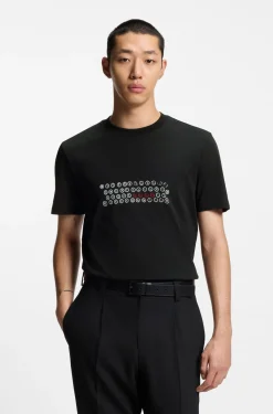 T-Shirt aus Baumwoll-Jersey mit Artwork-Print