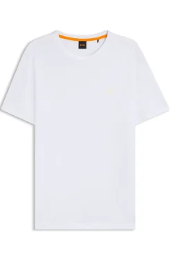 T-Shirt aus Baumwoll-Jersey mit Logo-Patch