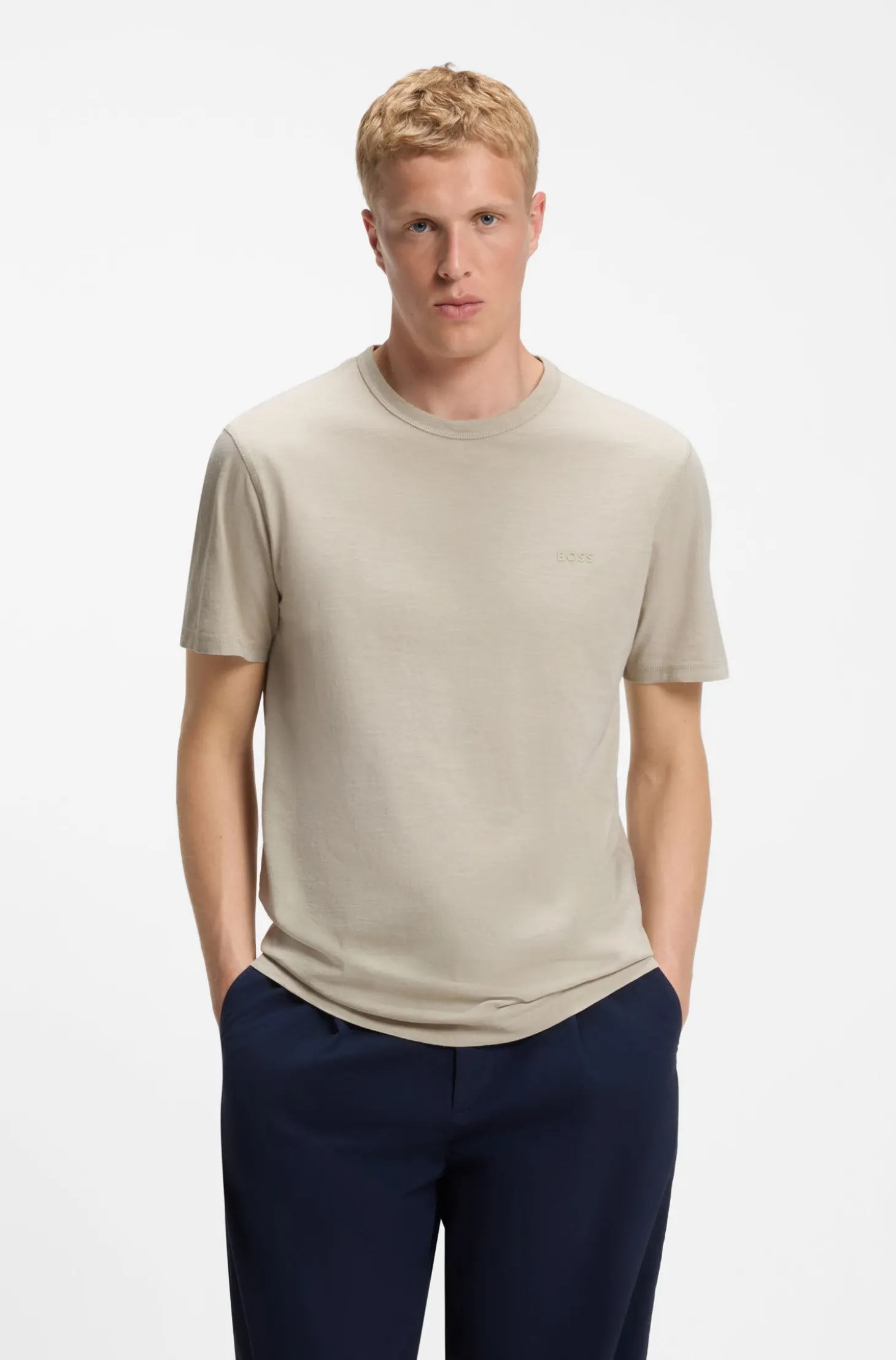 T-Shirt aus Baumwoll-Jersey mit Logo-Detail