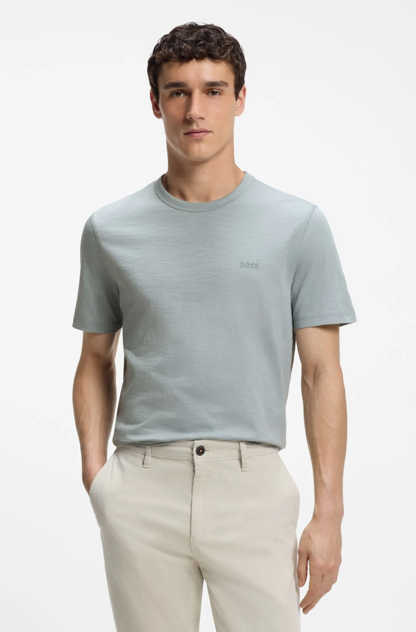 T-Shirt aus Baumwoll-Jersey mit Logo-Detail