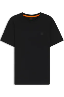 T-Shirt aus Baumwoll-Jersey mit Logo-Patch