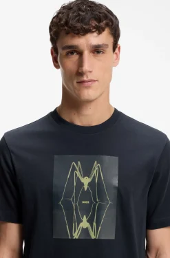 T-Shirt aus Baumwoll-Jersey mit Artwork-Print