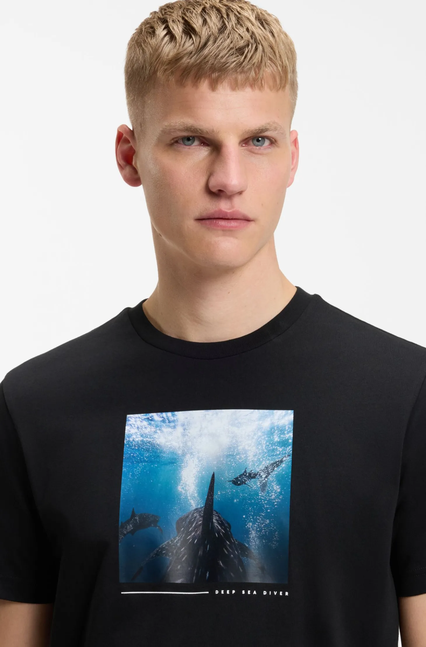 T-Shirt aus Baumwoll-Jersey mit Artwork-Print