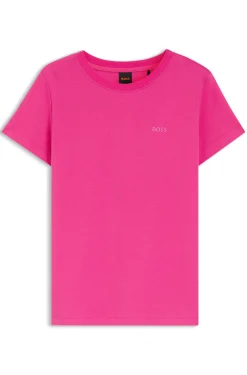 T-Shirt aus Baumwoll-Jersey mit Logo-Detail