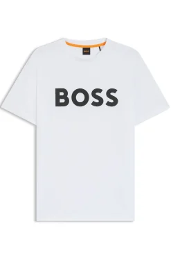 T-Shirt aus Baumwoll-Jersey mit großem Logo-Print