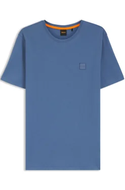 T-Shirt aus Baumwoll-Jersey mit Logo-Patch