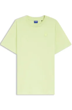 T-Shirt aus Baumwoll-Jersey mit Happy HUGO Logo