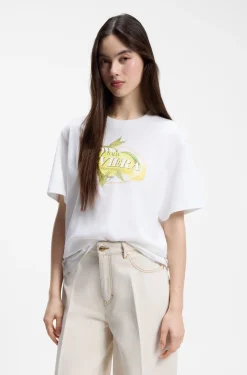 T-Shirt aus Baumwoll-Jersey mit Logo-Artwork