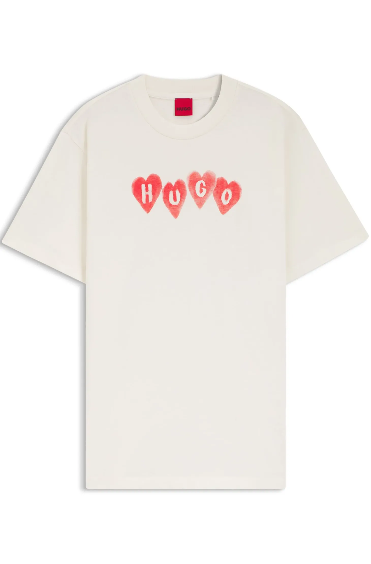 T-Shirt aus Baumwoll-Jersey mit Herz-Logo