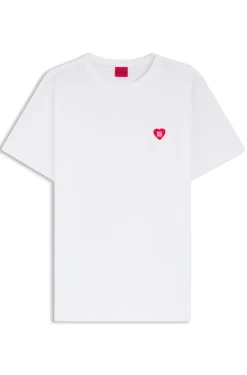 T-Shirt aus Baumwoll-Jersey mit Herz-Logo