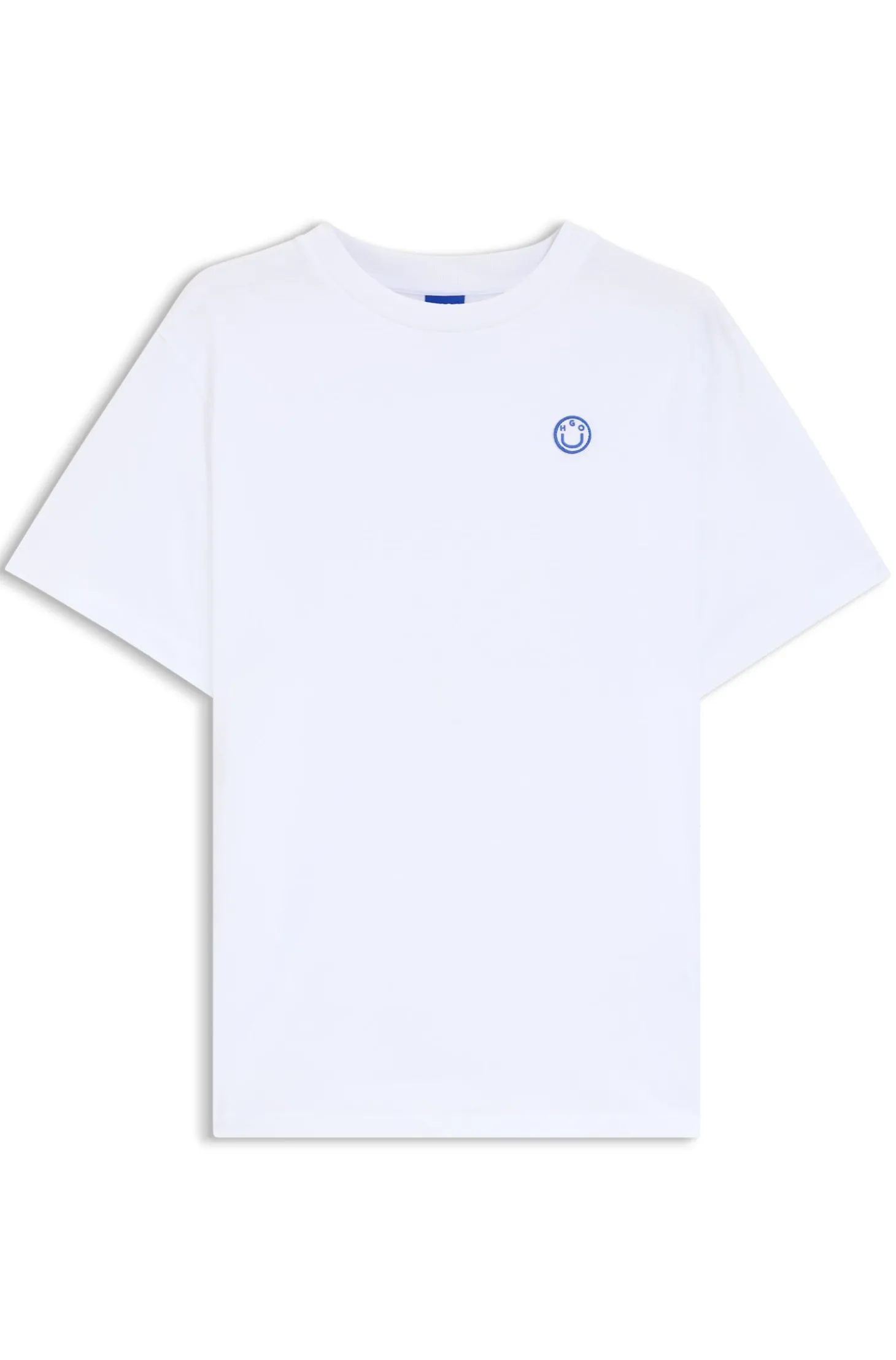 T-Shirt aus Baumwoll-Jersey mit Happy HUGO Logo
