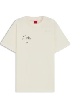 T-Shirt aus Baumwoll-Jersey mit Pariser Grafik-Print