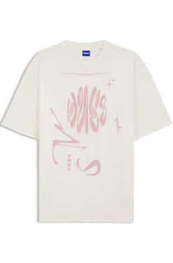T-Shirt aus Baumwoll-Jersey mit Artwork