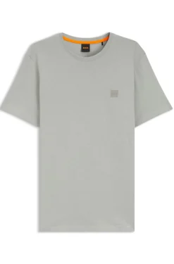 T-Shirt aus Baumwoll-Jersey mit Logo-Patch