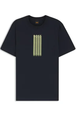 T-Shirt aus Baumwoll-Jersey mit Logo-Artwork