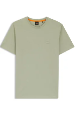 T-Shirt aus Baumwoll-Jersey mit Logo-Patch