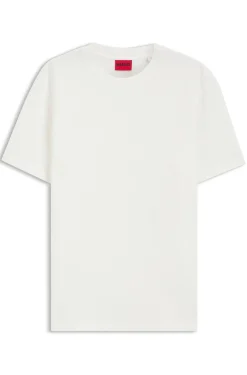 T-Shirt aus Baumwoll-Mix mit Knitteroptik