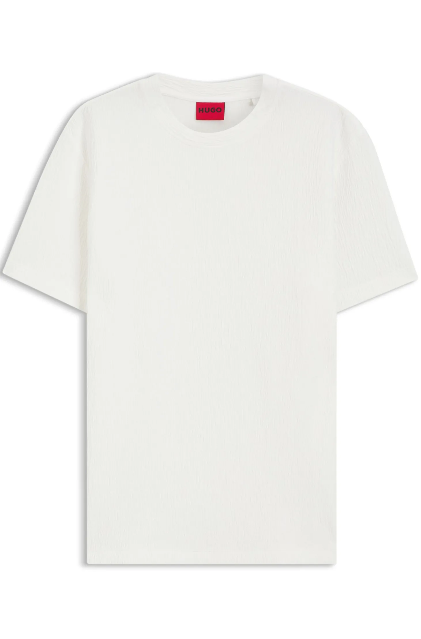 T-Shirt aus Baumwoll-Mix mit Knitteroptik