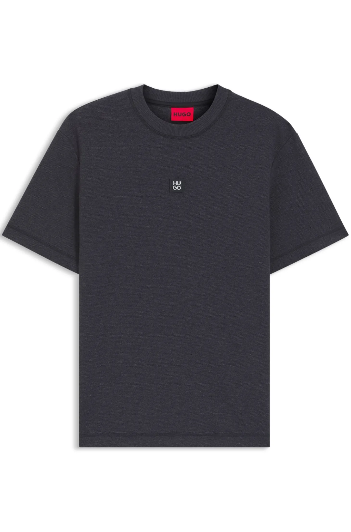 T-Shirt aus Baumwoll-Mix mit Stack-Logo