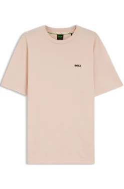 T-Shirt aus Baumwoll-Piqué mit Allover-Print