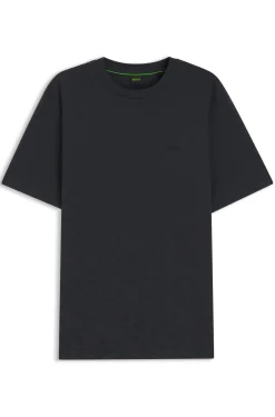 T-Shirt aus Baumwoll-Piqué mit Allover-Print