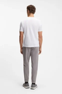 T-Shirt aus merzerisierter Baumwolle mit geometrischem Artwork