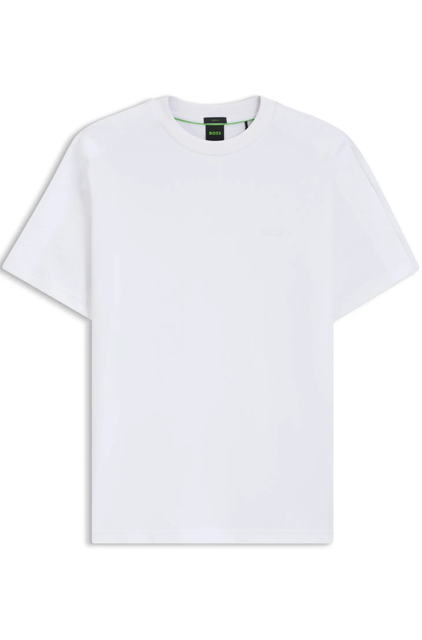 T-Shirt aus Stretch-Baumwolle mit Jacquard-Tape