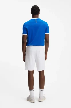 T-Shirt aus Stretch-Baumwolle mit Landesflagge und Logo