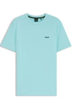 T-Shirt aus Stretch-Baumwolle mit Logo-Detail