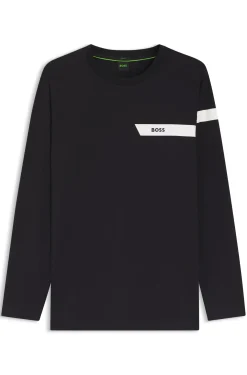T-Shirt aus Stretch-Baumwolle mit Logo-Print