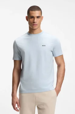 T-Shirt aus Stretch-Baumwolle mit Logo-Detail