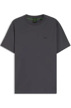 T-Shirt aus Stretch-Baumwolle mit Logo-Detail