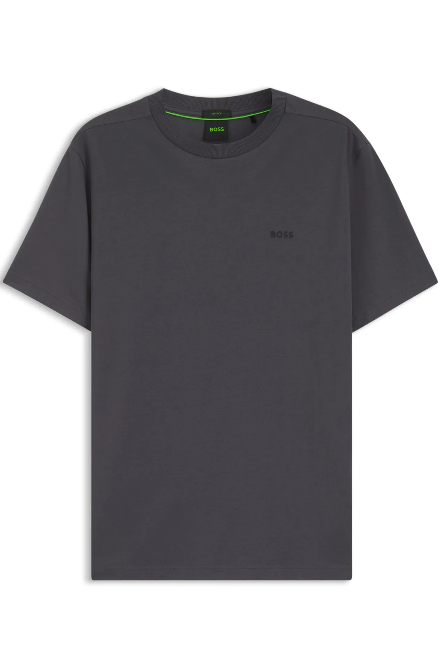 T-Shirt aus Stretch-Baumwolle mit Logo-Detail
