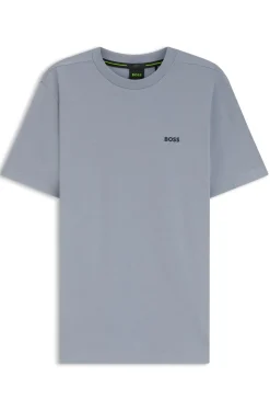 T-Shirt aus Stretch-Baumwolle mit Logo-Detail