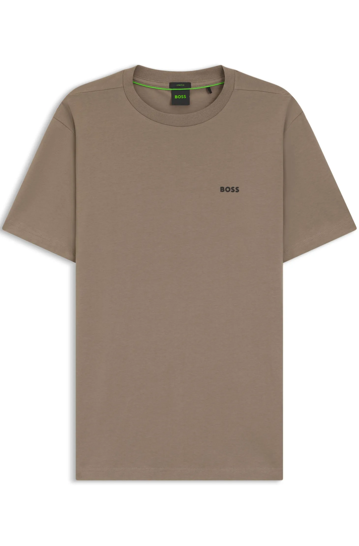 T-Shirt aus Stretch-Baumwolle mit Logo-Detail