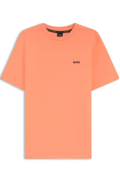 T-Shirt aus Stretch-Baumwolle mit Logo-Detail