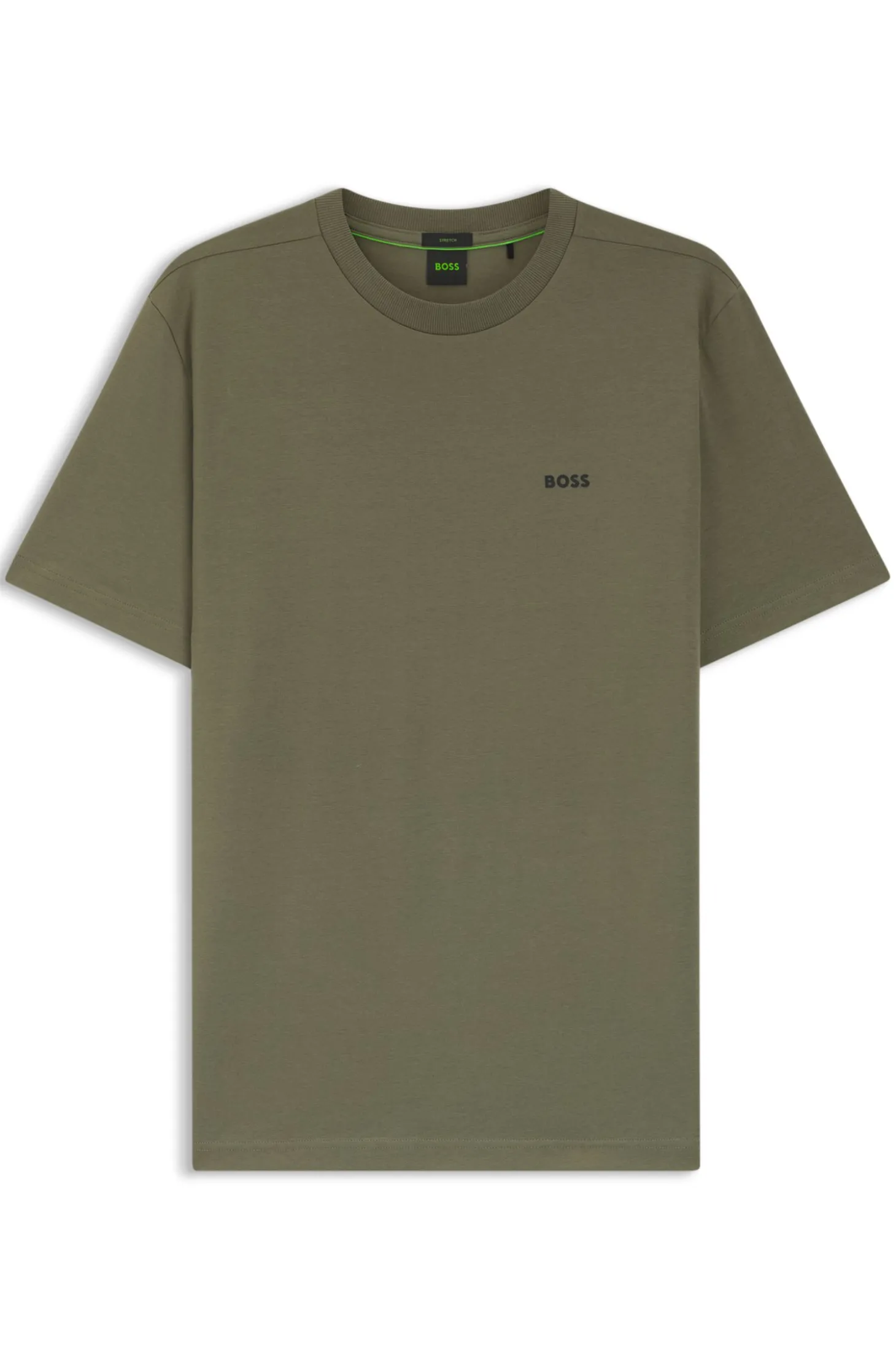 T-Shirt aus Stretch-Baumwolle mit Logo-Detail