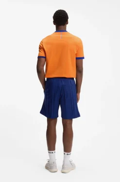 T-Shirt aus Stretch-Baumwolle mit Landesflagge und Logo