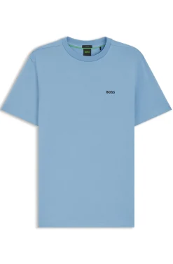 T-Shirt aus Stretch-Baumwolle mit Logo-Detail