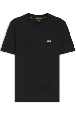 T-Shirt aus Stretch-Baumwolle mit Logo-Detail