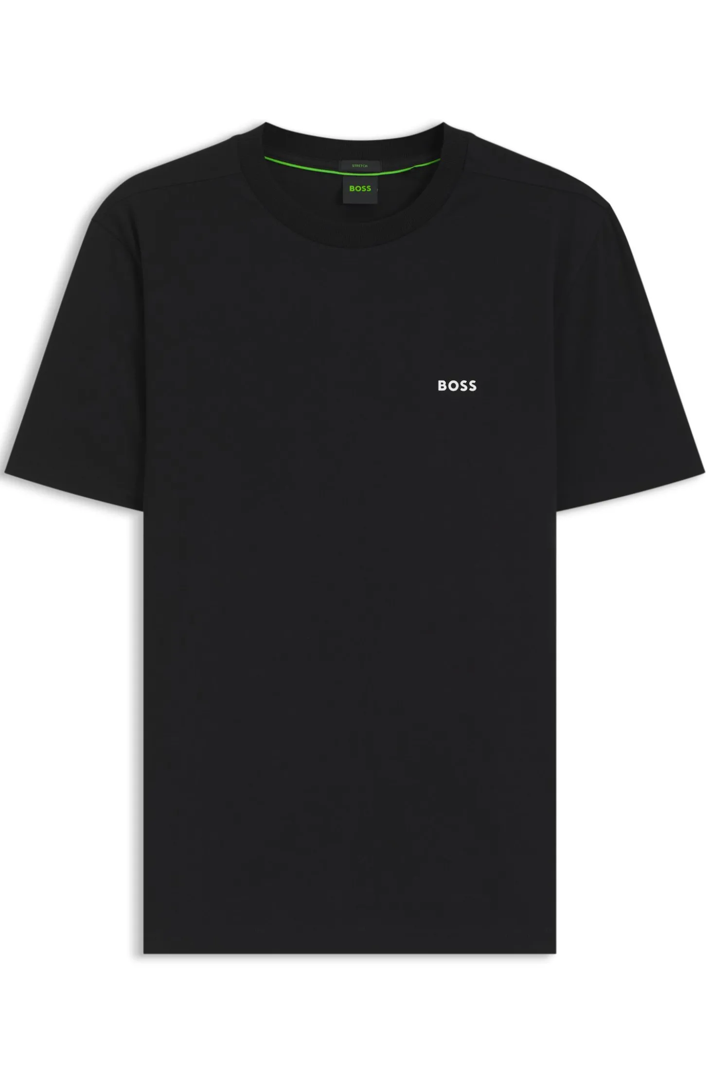 T-Shirt aus Stretch-Baumwolle mit Logo-Detail