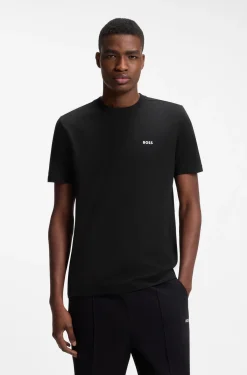 T-Shirt aus Stretch-Baumwolle mit Logo-Detail
