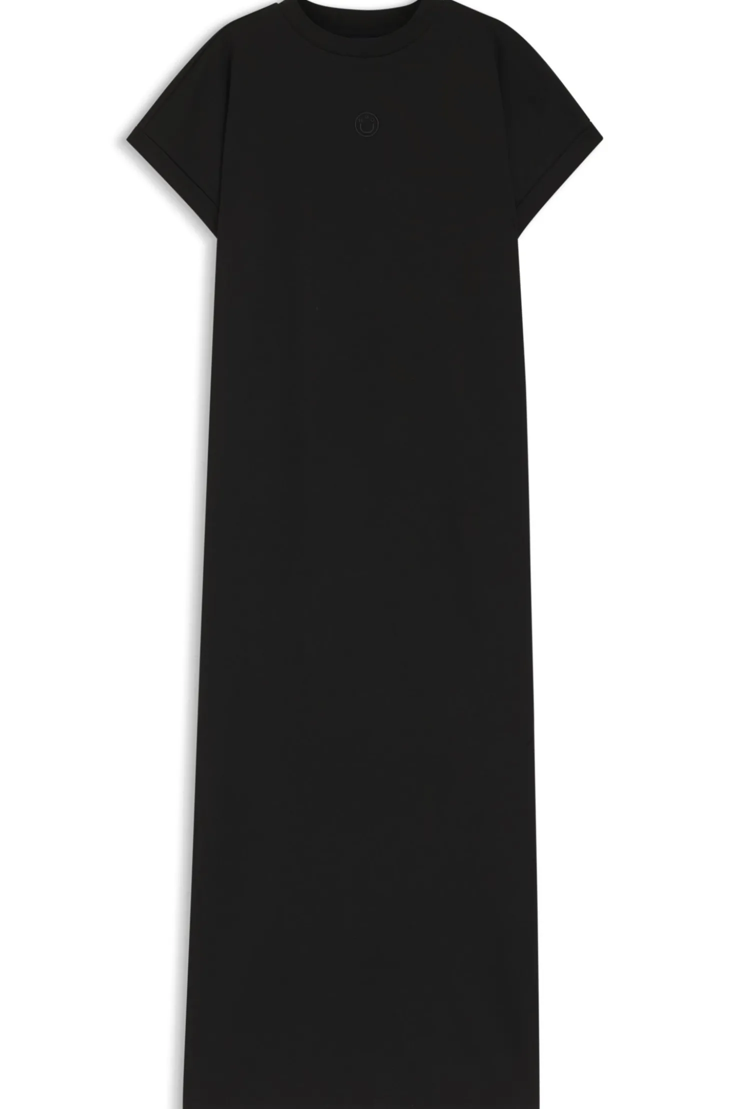 T-Shirt-Kleid aus Baumwoll-Jersey mit Happy HUGO Logo