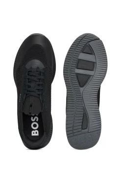 TTNM EVO Sneakers mit gestricktem Obermaterial und Velourslederdetails