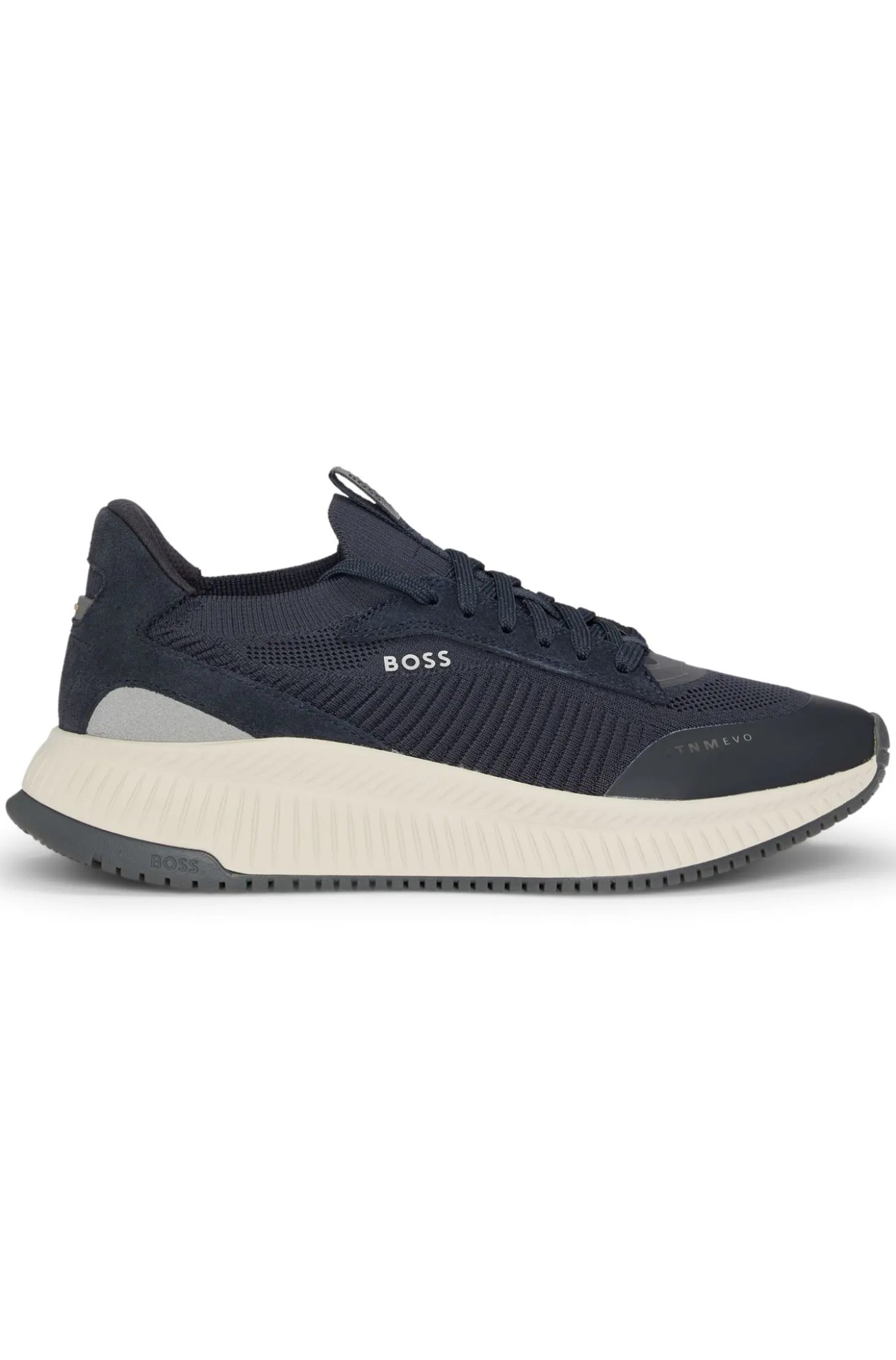 TTNM EVO Sneakers mit gestricktem Obermaterial und Velourslederdetails