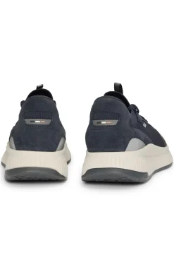 TTNM EVO Sneakers mit gestricktem Obermaterial und Velourslederdetails