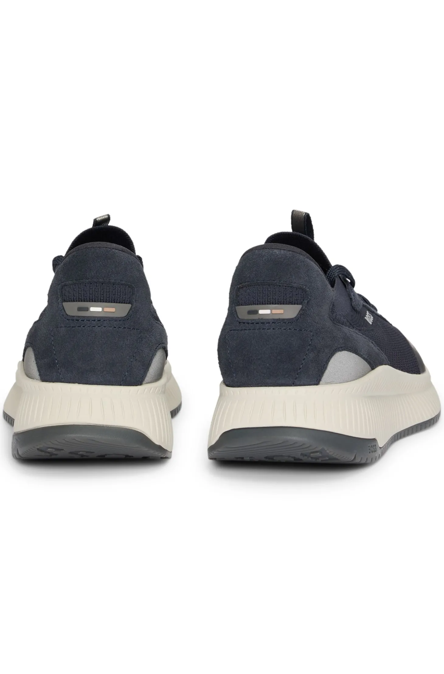 TTNM EVO Sneakers mit gestricktem Obermaterial und Velourslederdetails